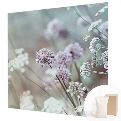 Papier peint photographique sur tissu non tissé fleurs sauvages