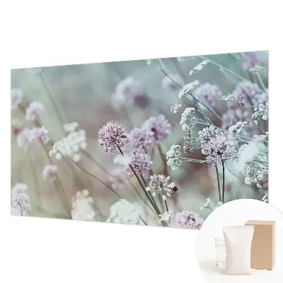 Papier peint photographique sur tissu non tissé fleurs sauvages