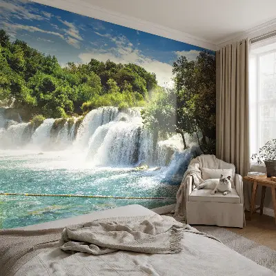 Papier peint intissé imprimé Une cascade magnifique