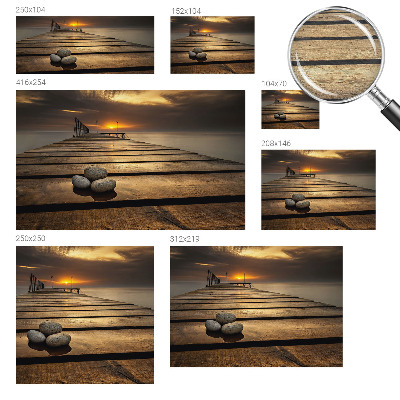 Papier peint panoramique sur mesure Západ slnka