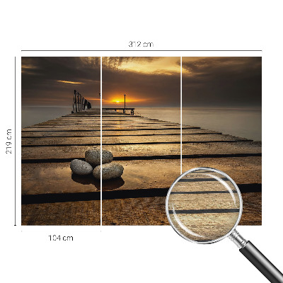 Papier peint panoramique sur mesure Západ slnka