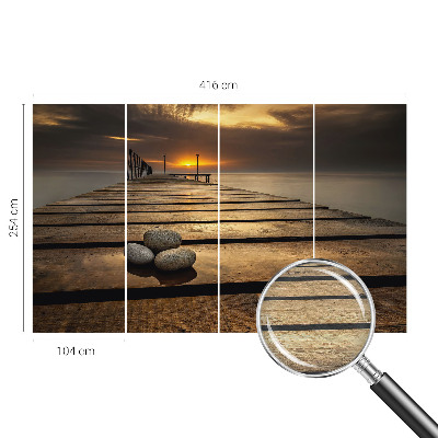 Papier peint panoramique sur mesure Západ slnka