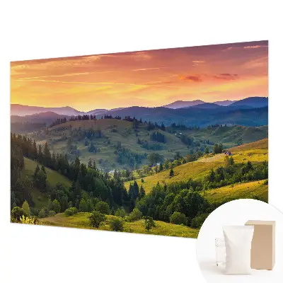 Papier peint photo sur tissu non tissé paysage de montagne