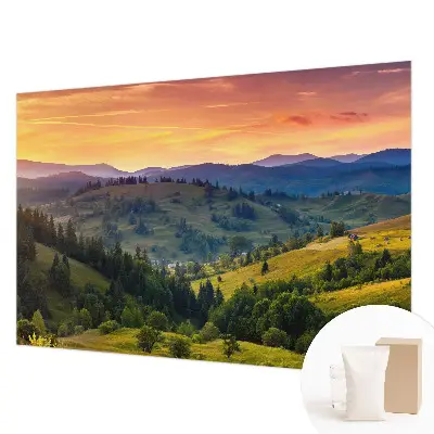 Papier peint photo sur tissu non tissé paysage de montagne