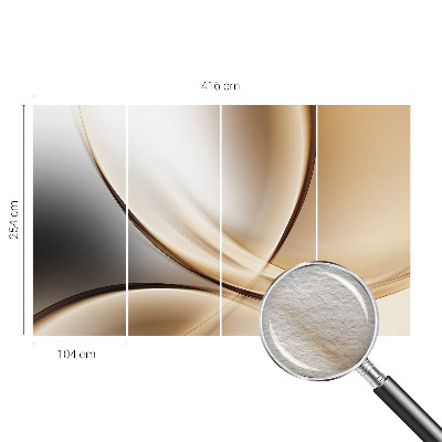 Papier peint panoramique chambre adulte Zaoblené čiary