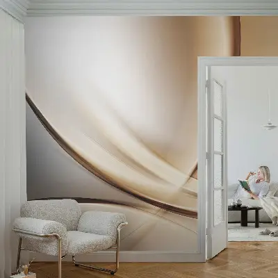 Papier peint photographique intissé Lignes arrondies