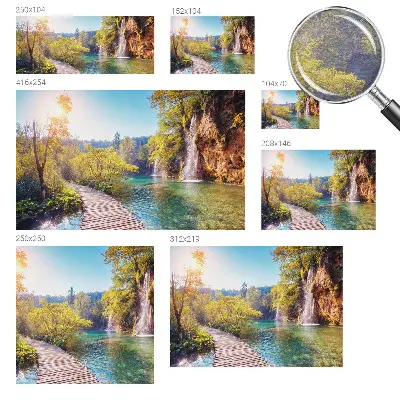 Papier peint photo imprimé sur tissu non tissé paysage naturel