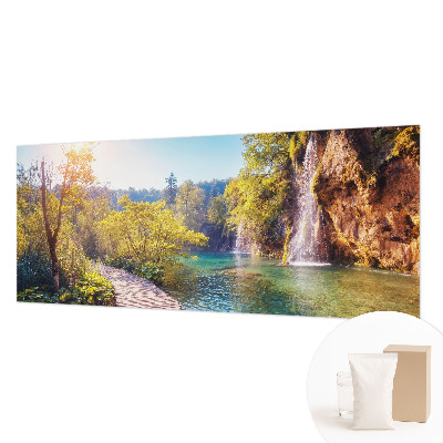 Papier peint panoramique enfant avec un motif de paysage naturel