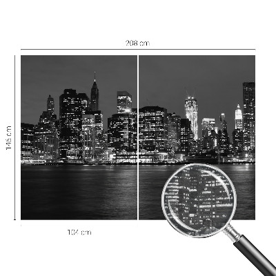 Papier peint panoramique haut de gamme Nočná metropola