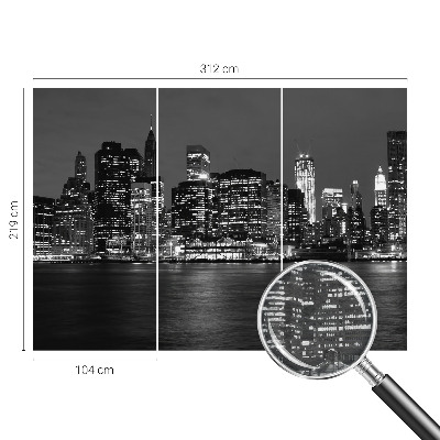 Papier peint panoramique haut de gamme Nočná metropola