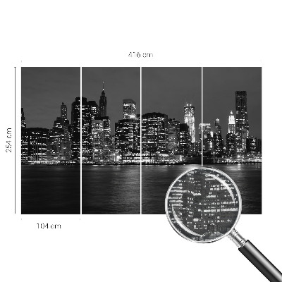 Papier peint panoramique haut de gamme Nočná metropola