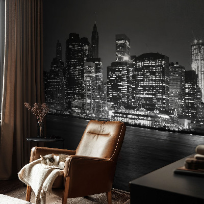 Papier peint panoramique haut de gamme Nočná metropola