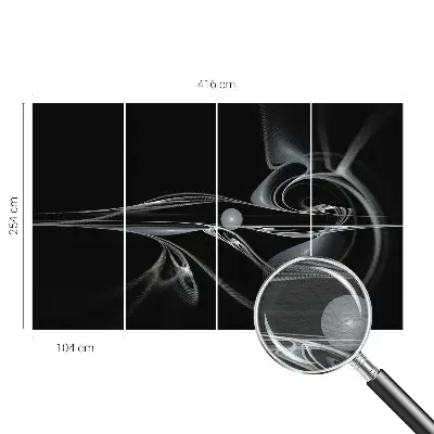 Papier peint photo grand format pour le mur Lignes de fluide