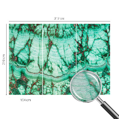 Papier peint panoramique intissé moderne Zelené vzory