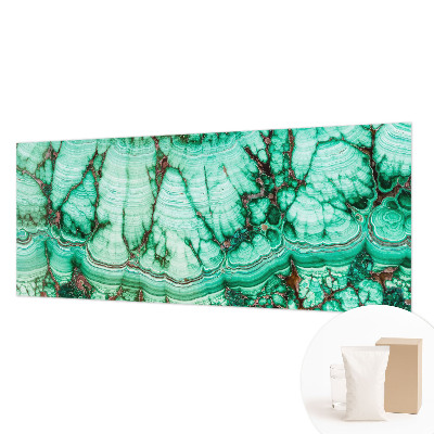 Papier peint panoramique intissé moderne à motif vert