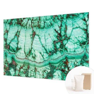 Papier peint panoramique intissé moderne à motif vert