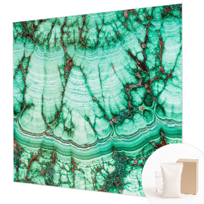 Papier peint panoramique intissé moderne à motif vert