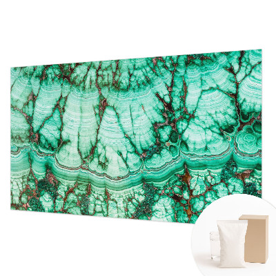 Papier peint panoramique intissé moderne à motif vert