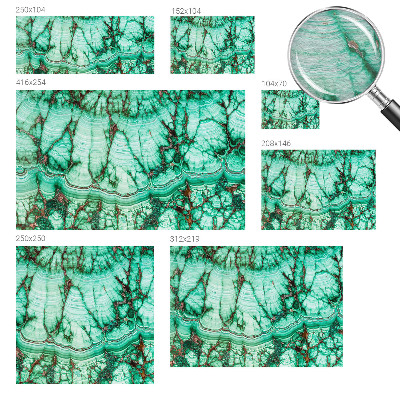 Papier peint panoramique intissé moderne Zelené vzory