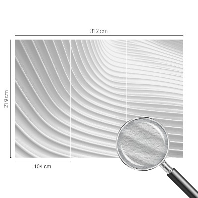 Papier peint photo avec un motif de vagues élégantes