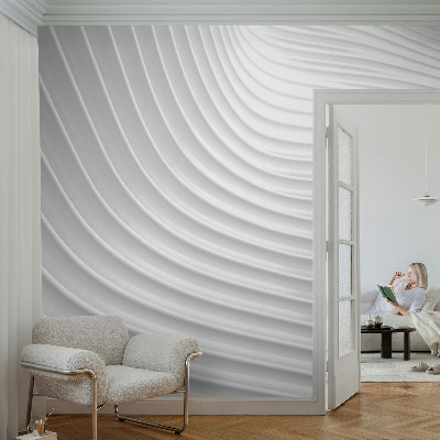 Papier peint photo avec un motif de vagues élégantes