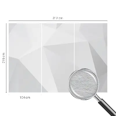 Papier peint photo sur tissu non tissé Triangles gris