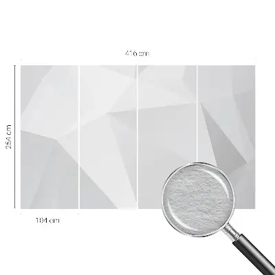 Papier peint photo sur tissu non tissé Triangles gris