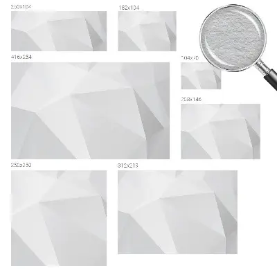 Papier peint photo sur tissu non tissé Triangles gris