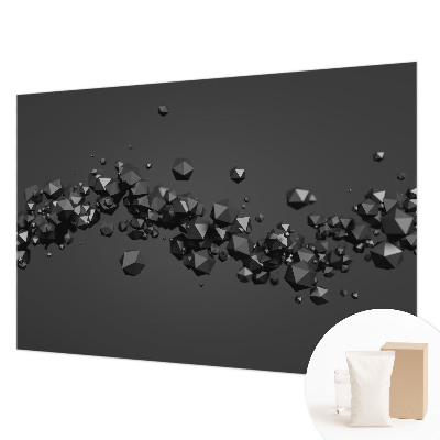 Papier peint chambre moderne à motif de petites taches noires