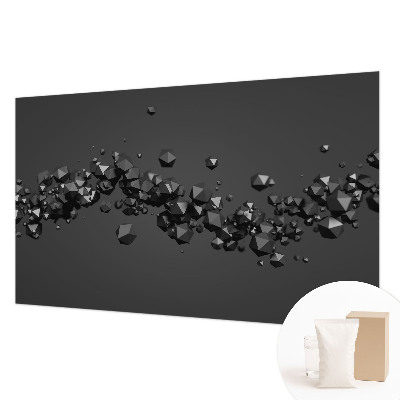 Papier peint chambre moderne à motif de petites taches noires