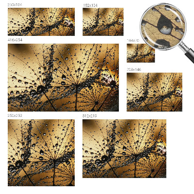 Tapisserie panoramique Jemné kvapky