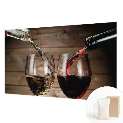 Papier peint photo imprimé sur tissu non tissé Verres de vin