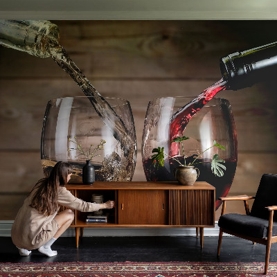 Papier peint panoramique chambre Poháre vína