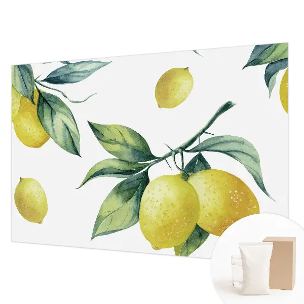 Papier peint intissé imprimé Motif citron