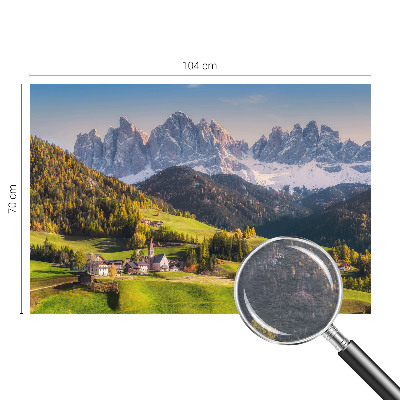 Papier peint panoramique de haute qualité avec motif de paysage de montagne
