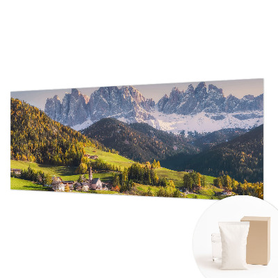 Papier peint panoramique de haute qualité avec motif de paysage de montagne