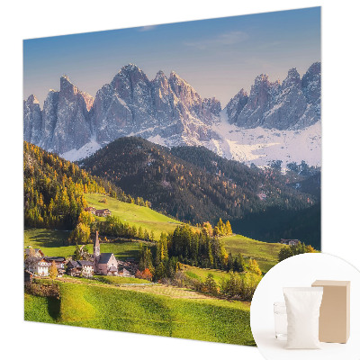 Papier peint panoramique de haute qualité avec motif de paysage de montagne