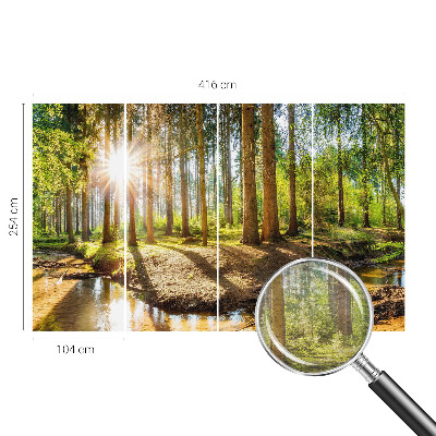 Papier peint panoramique facile à poser Lesná idylka