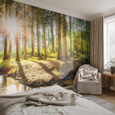 Papier peint panoramique facile à poser Lesná idylka