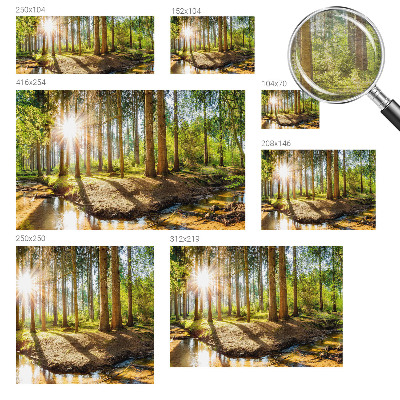 Papier peint panoramique facile à poser Lesná idylka