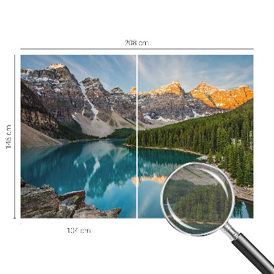 Papier peint panoramique intissé moderne Odraz v horách