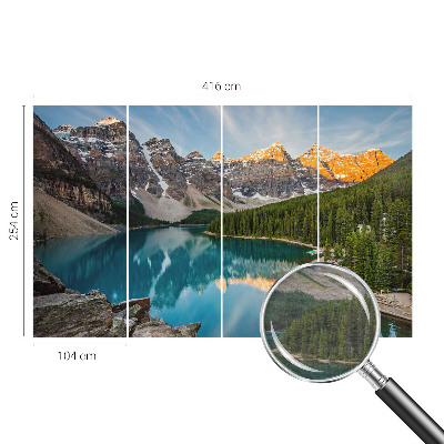 Papier peint panoramique intissé moderne Odraz v horách