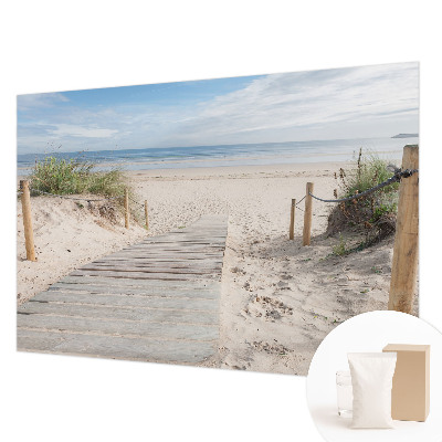 Papier peint photo intissé avec un motif de sentier en bois