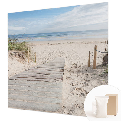 Papier peint photo intissé avec un motif de sentier en bois