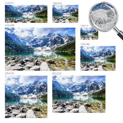 Papier peint photo grand format pour le mur paysage de montagne