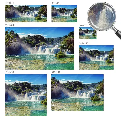 Papier peint photographique intissé paysage de cascade