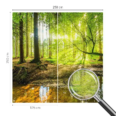 Papier peint photo imprimé sur tissu non tissé paysage vert