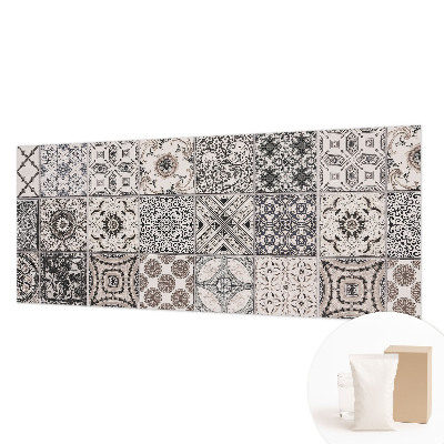 Papier peint panoramique avec des motifs de carreaux
