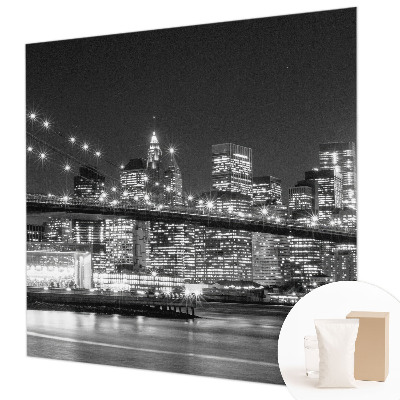 Papier peint panoramique chambre adulte avec un motif de panorama nocturne