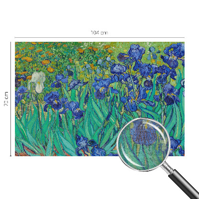 Papier peint panoramique facile à poser avec motif de fleurs de jardin